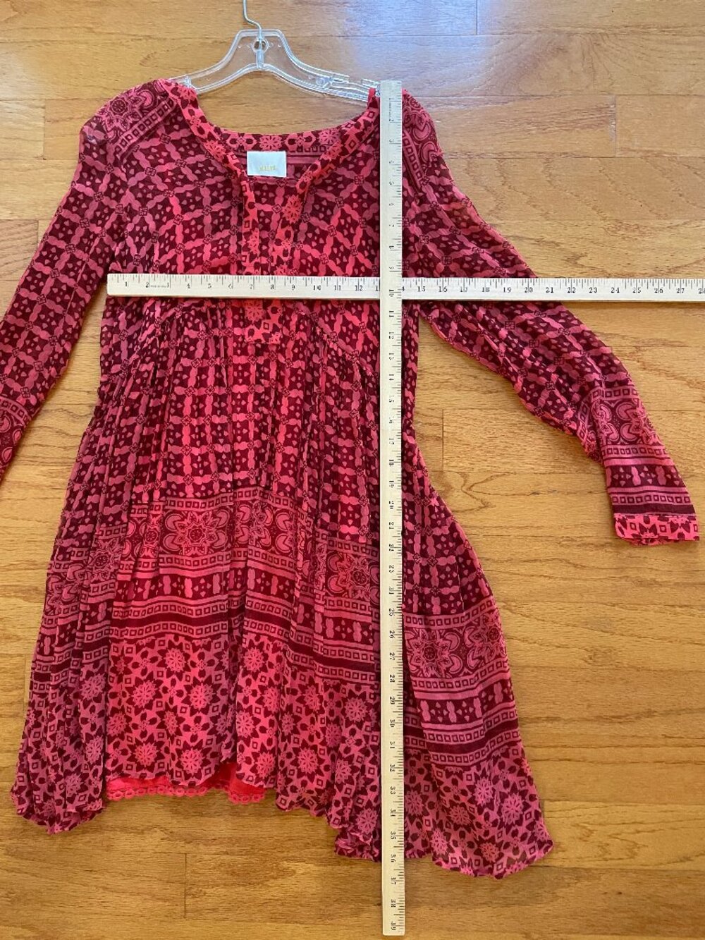 Anthropologie Maeve Canna Swing Dress Red w/removable slip Size 0 EUC - Picture 4 of 16